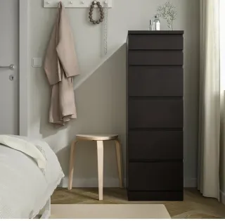 Cómoda MALM 6 cajones wengue a estrenar y  montada