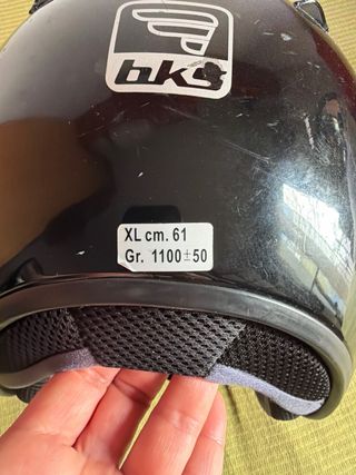 Casco abierto negro Talla XL