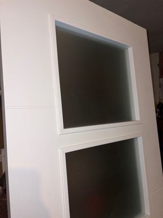 Puerta corredera blanca NUEVA + kit