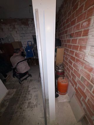 Puerta corredera blanca NUEVA + kit