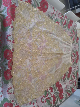 Manteletas Fallera Doradas