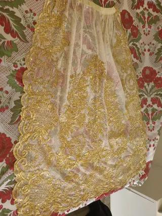 Manteletas Fallera Doradas