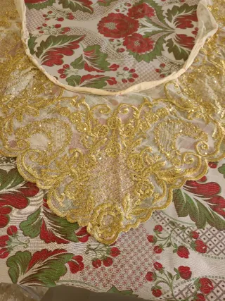 Manteletas Fallera Doradas