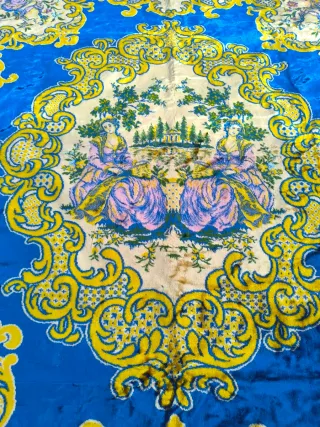 Antico tappeto in seta e cotone 220x280