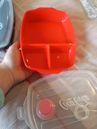 Set 2 Fiambreras Coca-Cola Faltan cubiertos