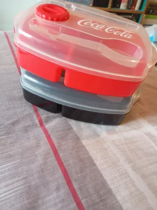 Set 2 Fiambreras Coca-Cola Faltan cubiertos