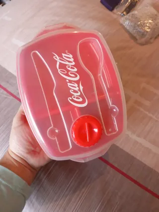 Set 2 Fiambreras Coca-Cola Faltan cubiertos