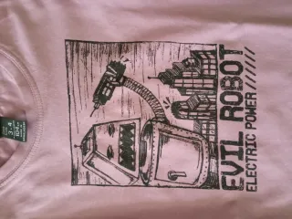 Camiseta niño manga larga Evil Robot