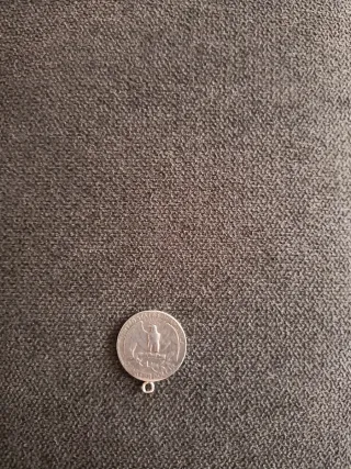 Moneda Cuarto de Dólar Plata 1955