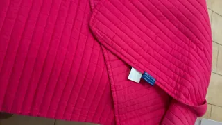 Colcha Solteiro Rosa Poliéster