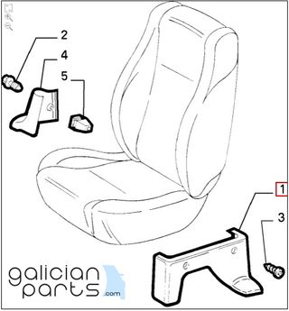Embellecedor exterior asiento izq. Fiat Punto GT (