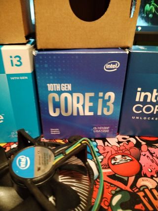 Cajas Procesador Intel + Disipadores