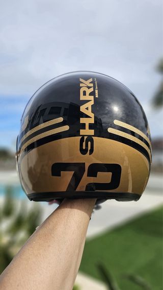 Casco Moto SHARK Scooter Negro/Dorado