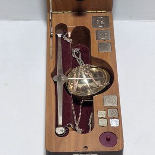 Bilancia per Diamanti D'epoca Custodia in Legno