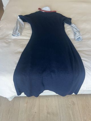 Chaleco jersey largo , manga corta