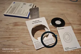 Soporte anillo MagSafe 360° fibra  carbono iPhone