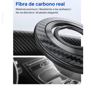 Soporte anillo MagSafe 360° fibra  carbono iPhone