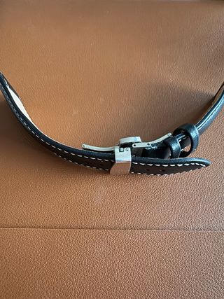 Correa de cuero para reloj con cierre desplegable