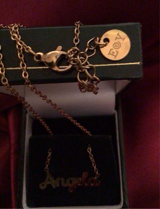 Colgante Cadena Nombre Angela