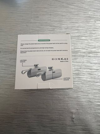 Batería Portátil Móvil Blanca