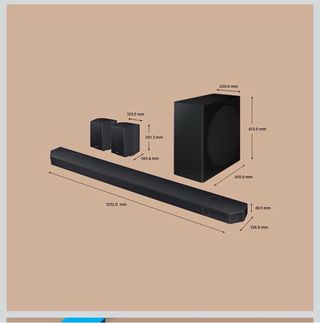 Barra de sonido con altavoces