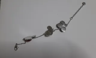 Braccialetto Swarovski con cristalli rossi e verdi