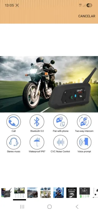 Intercomunicador Moto EJEAS V6 Pro
