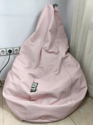 Puff grande rosa pastel