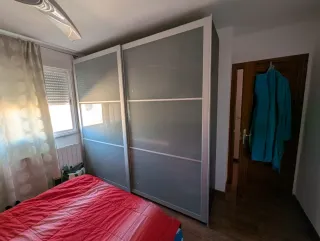 Armario Vestidor Gris y Azul