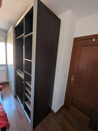 Armario Vestidor Gris y Azul