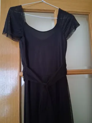 Vestido de fiesta negro largo