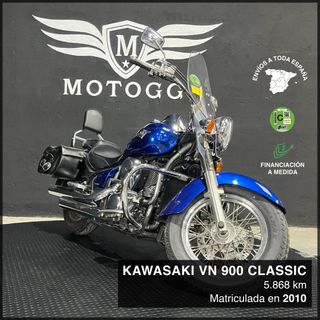 KAWASAKI VN 900 CLASSIC - 2010, 5868km y GARANTÍA