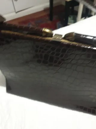 Bolso vintage imitación cocodrilo