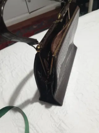 Bolso vintage imitación cocodrilo