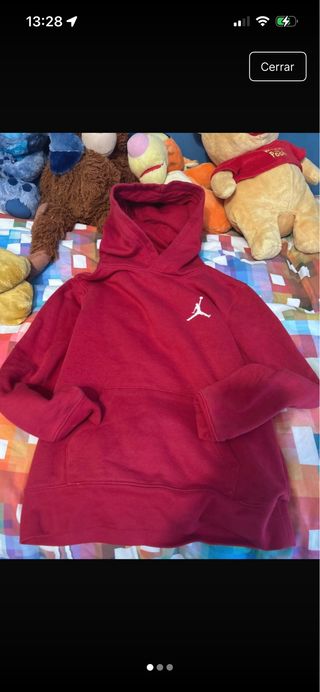 Sudadera Jordan Niño Talla M Roja