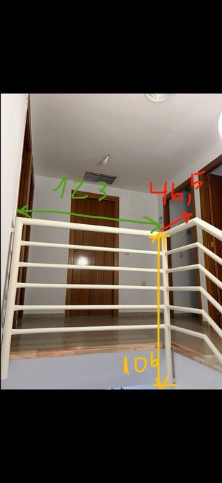 Barandilla Escalera Blanca