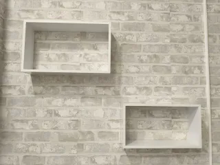 Estantería cubo blanca