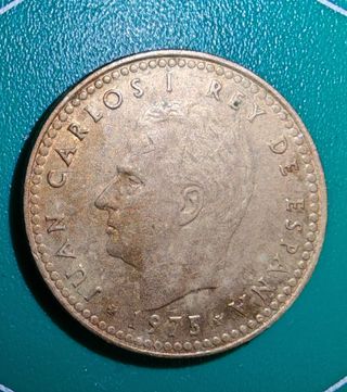 Moneda 1 Peseta 1975 Juan Carlos I Rey de España