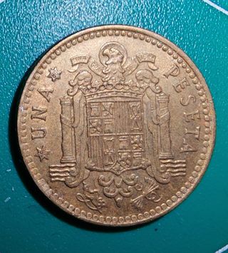 Moneda 1 Peseta 1975 Juan Carlos I Rey de España