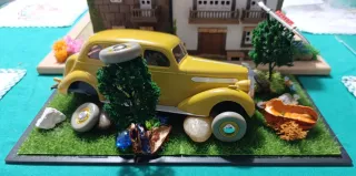 Diorama Coche Tintín Escala 1/24