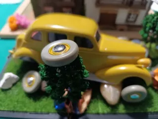 Diorama Coche Tintín Escala 1/24