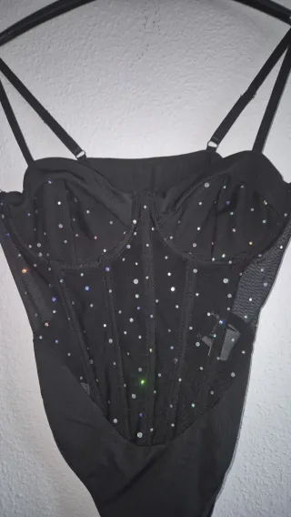 Body Malla Lentejuelas Talla S