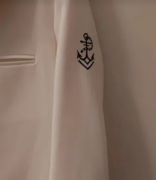 Traje comunión marinero blanco y azul. Talla 14
