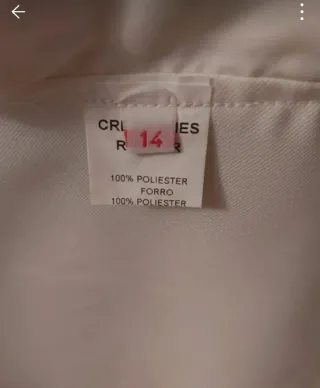 Traje comunión marinero blanco y azul. Talla 14