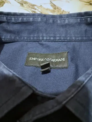 Camicia Emporio Armani Blu Scuro Taglia L