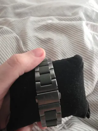 Reloj Armani Exchange Negro y Plateado