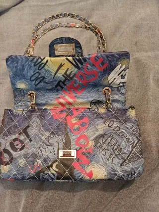 Bolso de mano acolchado Starry Night