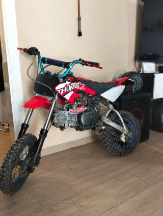 Pit Bike 125cc Roja y Blanca