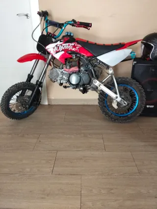 Pit Bike 125cc Roja y Blanca