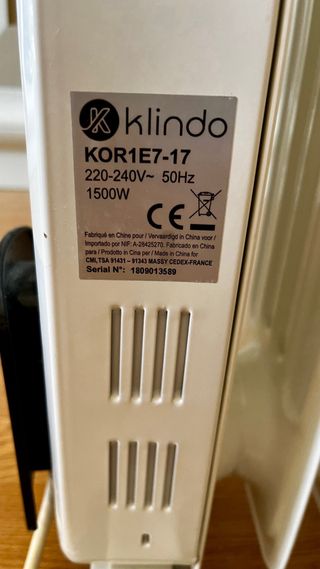 Radiador Aceite KLINDO 1500W